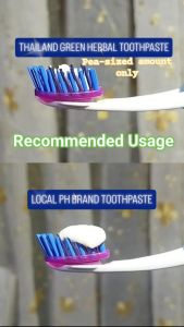 Thailand Authentic Green Herb Herbal Clove Toothpaste Plus Fluoride 30G tube 100% Original legit tooth paste best seller travel size top quality with many benefits