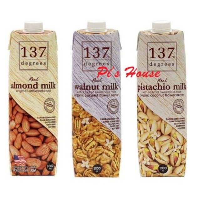 (Hcm) Sữa Hạt Hạnh Nhân/Óc Chó/Hạt Dẻ 137 Degrees 1000Ml| - Sữa Hạnh Nhân