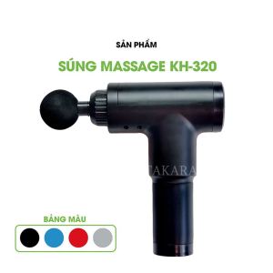 Máy massage cầm tay máy mát xa toàn thân Takara GB-820 với 4 đầu thay thế và 6 cấp độ giảm đau mỏi cơ