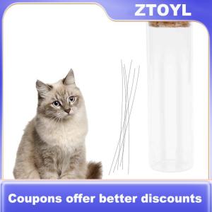【ZTOYL】 Mèo Râu Bình mèo râu sưu tập trong suốt mèo râu bình vật nuôi lưu niệm hộp mất mèo thông cảm Quà Tặng