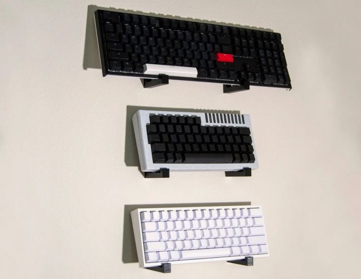 Wall Mounted Mechanical Keyboard Display Stand (2 pcs) Tough keyboard ...