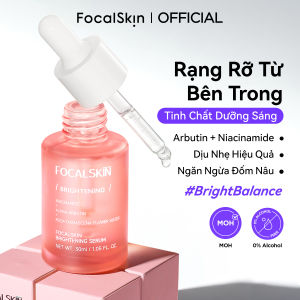 FOCALSKIN Serum Dưỡng Trắng Da Mờ Thâm Mụn Gấp Đôi Vitamin C + Niacinamide B3 +  Alpha Arbutin Dưỡng Ẩm Mờ Nám 30ml