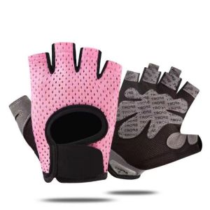 SGFDD Breathable Weight Lifting Gloves Non-Slip Curved Open Back Half Finger Workout Gloves Convenient Wearproof Fitness Exercise Gloves Men