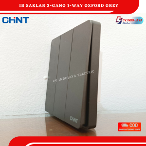 Saklar dan stop kontak CHINT switch socket warna oxford grey