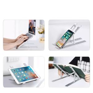 Promo Stand Holder Laptop Tablet Notebook HP HDB1 Dudukan Lipat Meja Penyangga Anti Slip Portable Universal Docking