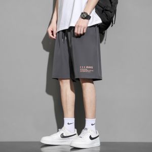 #053#L-5XL#กางเกงผู้ชายขาสั้นฤดูร้อนงายสกรีนสวยๆกางเกงลำลองขาสั้นผ้าร่มใส่สบายเอวยางยืดเนื้อผ้าระบายอากาสได้ดี