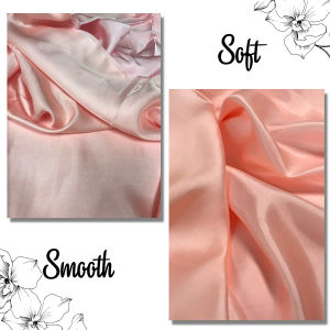 Vải Lụa Tơ Tằm Palacesik satin màu hồng nude may áo bà ba áo dài và các loại váy đầm