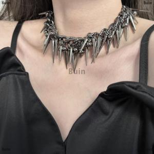 [COD] Buin Punk Retro Thorn Thick Necklace Fashionable Men Women Choker Hip-Hop Personality Couple Jewelry Accessories Gift