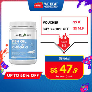 Healthy Care Fish Oil 1000mg Omega 3 400 Capsules Help Maintain Heart Cardiovascular System Health Support Brain Eye Health Chemist Warehouse