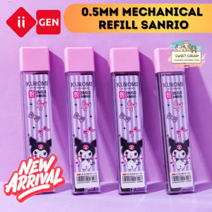 ORIGINAL IIGEN Sanrio Kuromi 2B Automatic Lead 0.5MM Mechanical Pencil Replacement Refill Student Kids