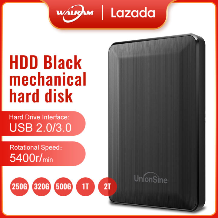 WALRAM Portable External Mechanical Solid State Hard Drive 250GB/320GB