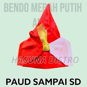 IKAT KEPALA ANAK MERAH PUTIH/BENDO ANAK/BLANGKON ANAK/UDENG ANAK MERAH PUTIH
