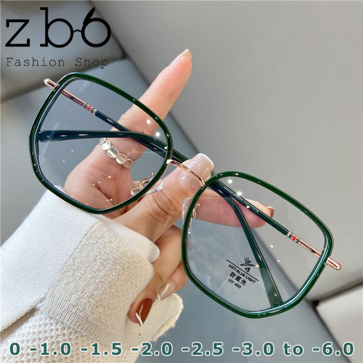 Korean Anti Radiation Glasses New Irregular Clear Frame for