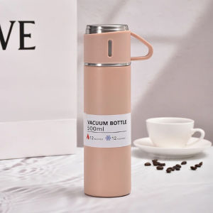 500ML Stainless Steel Insulated Flask Vacuum Double Wall Bottle Cup Keeps Hot & Cold Gift Bag / Set Hadiah Botol Air