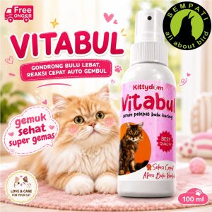SEMPATI Vitabul Vitamin Serum Pelebat Bulu Kucing Anjing Kelinci Hamster Marmut Kelinci Cat Kitten Puppy Anabul Obat Bulu Rusak Rontok Botak Grooming Shampo Conditioner