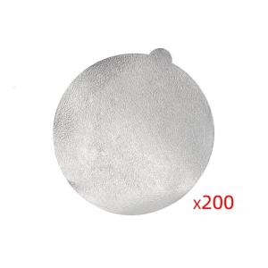 Pack of 200 Coffee Capsules Foil Lids Set 60mm Coffee Capsules Stickers Coffee Sealers Aluminum Foil Texture Coffee Capsules Covers