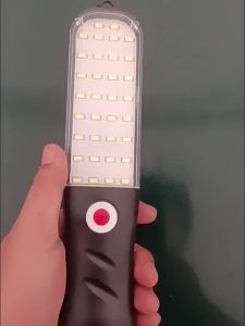 AELED Đèn làm việc cầm tay sạc lại được sử dụng năng lượng mặt trời USB Đèn kiểm tra khẩn cấp ô tô có thể sạc lại với gắn từ tính dùng cho cắm trại và mất điện