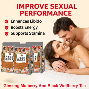 🍵 Ginseng Energy Tea Sachets – with Mulberry & Goji ✨ On-the-Go Wellness人参桑葚黑枸杞茶