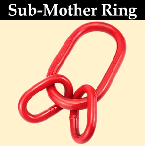 Perfect Tools 8-11-16 Tons Sub-Mother Ring Chain Link (G80 Master Link Assembly) Lifting Ring Ideal for Chain Sling