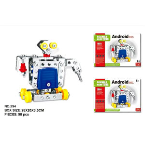 [SG Stock] DIY Metal Crane Model Kit Screw Build STEM Assembly Educational Toy for Kids