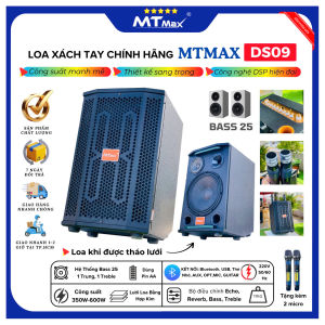 [ Loa karaoke kèm 2 micro ] Loa DS09 Chính Hãng – Bass 25 Công Suất Khủng 500W Giá Cực Tốt  bảo hành 12 tháng
