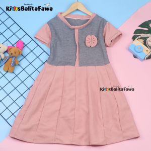 Dress Maudy uk 1-6 Tahun / baju Balita Cewek Harian Gaun Pesta Murah Dres Anak Perempuan