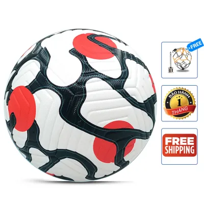 Quả bóng đá đúc Ngoại hạng 23-24 Size 5 banh bóng đá đúc WC mẫu mới nhất + Tặng kim bơm túi lưới Bảo Hành Da 12 Tháng