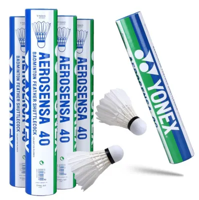 COD Yon-ex 1 Tube Shuttlecocks AS-30 AS-50 AS-40 for Competition Goose Feather Badminton Shuttlecock Feather point badminton outdoor durable duck feather money competition special badminton(12Pcs) big sale 羽毛球
