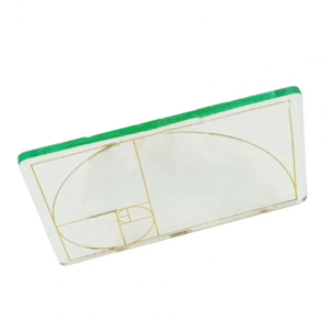 Rõ ràng Vàng phần Finder 2.75 x 1.7 Acrylic Cai Trị Golder tỷ lệ chỉnh công cụ cho nghệ sĩ thiết kế kiến trúc sư