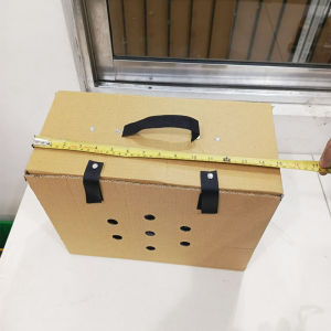 5pcs Corrugated Carton Chicken Transport Box with Handle - Single or Double Compartment Derby Box