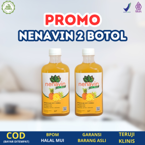 PROMO 2 BOTOL Nenavin cuka nanas murni untuk menurunkan kadar gula darah obat diabetes herbal alami