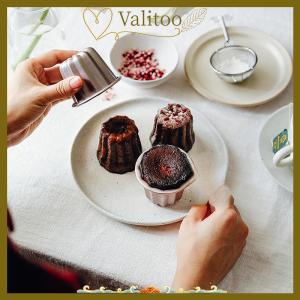 [Valitoo] 6pcs Canele Mold Cake Pan Non Stick Small Canele Molds Muffin Bakeware Cupcake Pan Carbon Steel Pastry Mould Mini Cupcake Holder