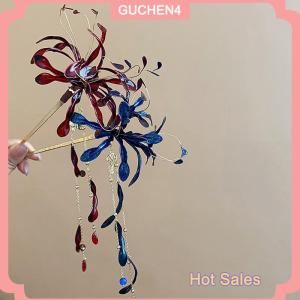 GUCHEN4🎀 Trung Quốc Phong Cách Spider Lily Hoa Tóc Gậy Cho Phụ Nữ nhỏ giọt Dầu Tua Kẹp Tóc Cổ Điển Hanfu Đũa Phụ Kiện Tóc