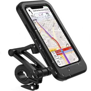 Waterproof Motorbike Motorcycle Bike Bicycle mobile phone holder good quality durable with magnetic pemegang handphone motor