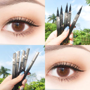 2 Colors Waterproof Liquid Eyeliner Pen Makeup Long Lasting Black Eye Liner Fast Dry Brown Eyeliner Starry Sky Eye CosmeticsKJK  No.1