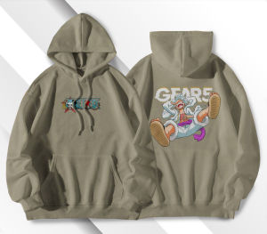 Sweater Anime ONE PIECE GEAR 5 Hoodie LUFFY PEACE Jumper Pria Wanita Bahan Fleece Ukuran M L XL XXL