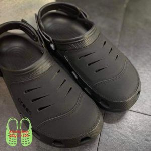 Dép sục Cross Yukon Mesa Clog nam dạng sục phối da đế chống trơn trợtfull box màu đen