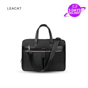 Leacat Women Laptop Briefcase for 13.3 15 16 inch Laptop waterproof shockproof Shoulder Bags Business Office Document Organizer