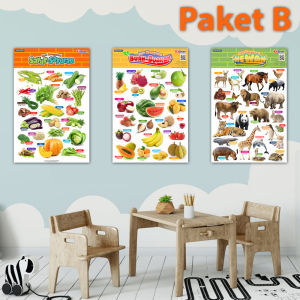 Paket Poster Lengkap isi 10 judul - Poster Belajar Edukatif