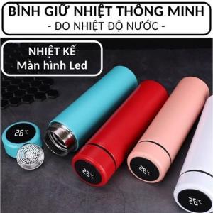 Bình giữ nhiệt hiển thị nhiệt độ inox 304 có báo nhiệt độ giữ nhiệt 2 lớp inox đựng nước nóng lạnh cao cấp Bình Giữ Nhiệt Thiết Kế Sang Trọng, Nhỏ Gọn - Lazada