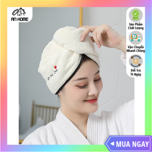 ANHOME Khăn Trùm Tóc Mau Khô Siêu Thấm Nước Khăn Trùm Tóc Mau Khô Sau Khi Tắm