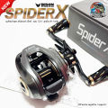 รอกหยดน้ำ BISON SPIDER X สไปเดอร์ เอ็กซ์  รอบ 7 ลูกปืน 9+1 ตลับ กำลังเบรก 8 กิโลกรัม  มาพร้อมขาจับแต่งสุดเท่. 