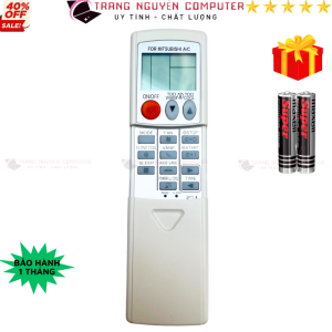 Điều khiển điều hòa Mitsubishi Mã 04 nắp trược remote máy lạnh Mitsubishi - Tặng kèm pin - Trang Nguyễn Computer