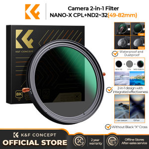 K&F CONCEPT NANO-X 2 in1 CPL + ND2-32 Lens Filter