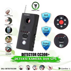 CC308 Detector RF Audio Bug Finder Pendeteksi Pencari Sinyal Anti Penyadap Hidden Spycam Spy Camera Lensa Kamera GPS Tracker Mini Tersembunyi Perlindungan Privasi Detektor CC308 Untuk Kendaraan Sepeda Motor Mobil Car