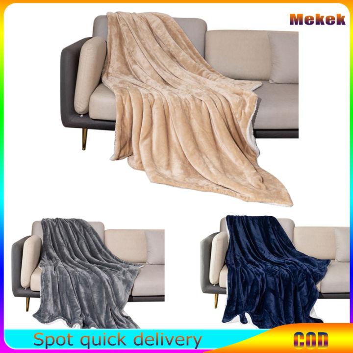 Sherpa Fleece Throw Blanket Winter Warm Double Layers Thicken Flannel