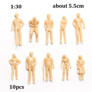 UFANSM 10/20/100pcs 1:75/1:50/1:42/1:30/1:25 Scale Model Building People Figures Beige Plastic Mixed Color Passengers High Quality 1:300/1:200/1:100 Train Scenery Figures