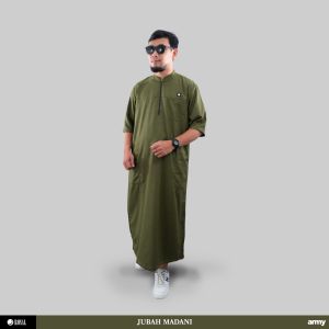 JUBAH SHOLAT PRIA MADANI PREMIUM BAHAN COTTON MADINAH