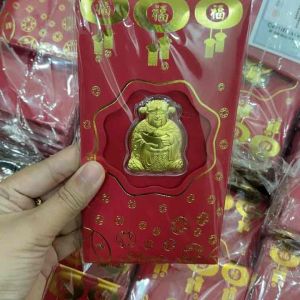 Lì xì thần tài mạ vàng 24k - May mắn tài Lộc