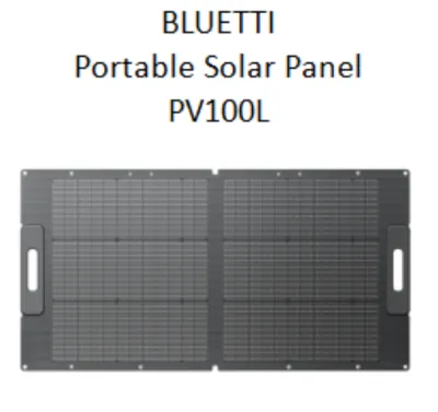 BLUETTI 100W แผงโซลาร์เซลล์ สำหรับเครื่องกำเนิดไฟฟ้าพลังงานแสงอาทิตย์ EB3A AC2A AC50B AC70 AC180 AC200L เครื่องชาร์จพลังงานแสงอาทิตย์แบบพับได้พร้อมขาตั้งแบบปรับได้สำหรับรถบ้านและการตั้งแคมป์